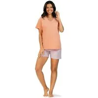 comtessa Shorty Summer Whisper (Set, 2 tlg., 2-teilig) Damen Pyjama 2-teilig Shorts Baumwolle große Größen