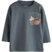 Next Langarmshirt Langärmeliges Shirt mit Rückengrafik (1-tlg)