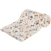 TRIXIE Tierdecke Decke Jimmy Soft - weiß/beige - 100 × 75 cm