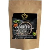 HAF Salzkristalle Schwarzes Kristallsalz Kala Namak 2–5mm 100 % Natürliches Speisesalz, (Hervorragend zum Kochen und Würzen, 1000 St., Je nach Auswahl 500g-3000g), Bei richtiger Lagerung unbegrenzt haltbar