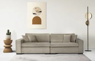 Home affaire 2-Sitzer "Skara XXL" Lounge-Sofa XXL mit Federkern-Polsterung, in vielen Bezugsvarianten