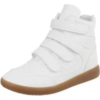 Ital-Design Damen High-Top Freizeit Sneakerboots (90560546) Keilabsatz/Wedge Sneakers High in Weiß