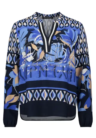 Betty Barclay - Longbluse dunkelblau/blau - Gr. - 40
