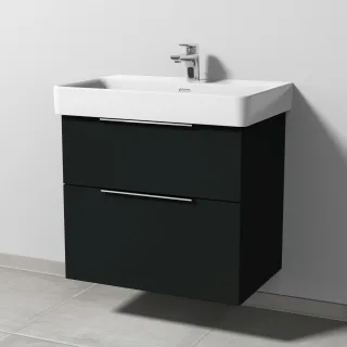 Sanipa 3way Waschtischunterbau zu Laufen Pro S Waschtisch mit 2 Auszügen, Vulkan-Matt UP7681V