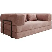 Luxusbetten24 Sofa Designer Sofa Lazy 3 Sitzer, mit Aufklappfunktion und Cordbezug