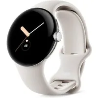 Google Pixel Watch LTE Wifi/eSIM, Google Android Smartwatch Edelstahlgehäuse Smartwatch