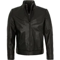 MILESTONE Lederjacke MSFranklin Milestone - Herren Lederjacke Lammnappa schwarz
