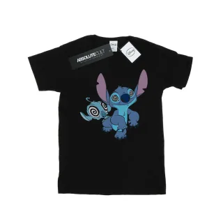 Disney - "Lilo And Stitch Hypnotized" T-Shirt für Mädchen (Schwarz)