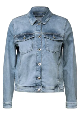 CECIL - Jeansjacke mit Knopfleiste authentic used wash - Gr. - L