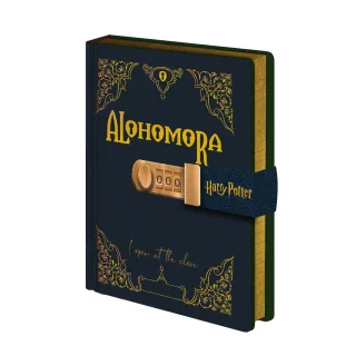 Harry Potter - Tagebuch "Alohomora", Verschließbar, A5 (Schwarz)
