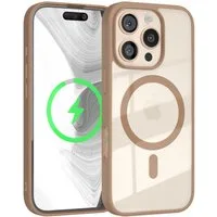 EAZY CASE Handyhülle Transparente Hülle mit MagSafe für iPhone 16 Pro 6,3 Zoll, Silikon Handyhülle, Schutzhülle mit Kameraschutz, Etui TPU Schutz