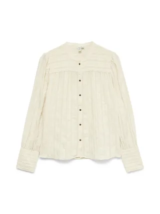 VERO MODA - VMISELLE L/S SHIRT WVN BTQ Birch - Gr. - L