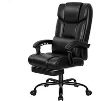 ALFORDSON Bürostuhl ergonomisch mit hoher Rückenlehne, 150°-Neigung Fußstütze Drehstuhl (1 St), Chefsessel, Gaming&Office Polsterstuhl