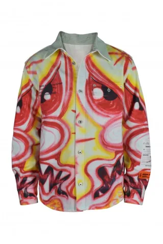 Heron Preston Mehrfarbige Jeansjacke Multi-Schieber