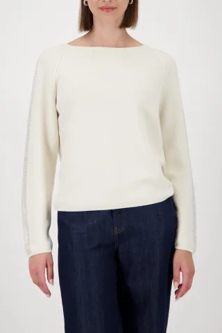 monari - Pullover mit Schmuckakzenten cashmere - Gr. - 40