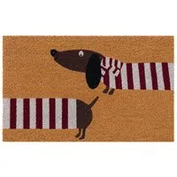relaxdays Fußmatte Kokos Fußmatte Tiere 60x40 cm, Höhe: 15 mm, B