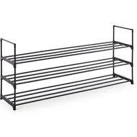 Raburg Schuhregal Schuhständer, Metall, praktischer Schuh-Organizer, Schwarz, Easy-Shoe, platzsparende Schuhaufbewahrung, für Flur, Wohnzimmer, Schlafzimmer