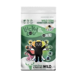 Lucky Lou Trockenfutter Katze, Senior, Geflügel und Wild 9 kg