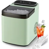 ZMH Eiswürfelmaschine Eiswürfelmaschine 14kg/24h, 9 Eiswürfel in 6 Min, 1,3L, 1,3 Liter Eiswürfelbereiter 9 Eiswürfel in 6 Minuten 125W