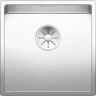 Blanco Claron Spüle 521573 400-U, 44 x 44 cm, Edelstahl Seidenglanz, ohne Ablauffernbedienung