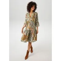 Aniston CASUAL Tunikakleid mit farbharmonischem, großflächigen Paisley-Muster