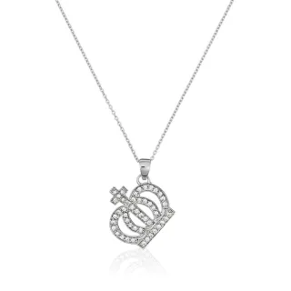 Orphelia Damen-Kette aus 925er Sterlingsilber mit Anhänger – Silber ZH-4358