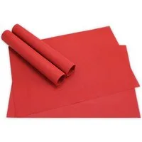 matches21 HOME & HOBBY Platzset Tischsets BORDA 4er Set Rot als Tischuntersetzer, (4-St), Abwaschbare Platzsets als Tischunterlagen für Ess-Tisch Tisch-Deko