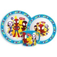 Spiderman Kindergeschirr-Set Spiderman Spidey Team Essgeschirr, -Set mit