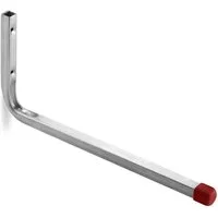 SO-TECH® Wandhaken Garagen-Haken Allzweckhaken Gerätehalter, 165 x 350 mm, (1-St), Metall verzinkt, belastbar bis 25 kg, mit roter Kappe