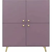 Masseno Kommode GALIO 140 cm Sideboard mit 4 Türen Violet