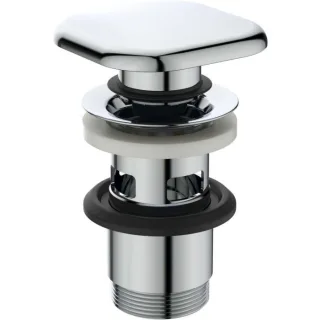 Ideal Standard Strada II Push Open Ventil T3630AA 75 x 75 x 30 mm, quadratisch für Handwaschbecken