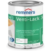 Remmers Lack Venti-Lack 3in1 weiß (RAL 9016) 0,75 Liter, 3 Beschichtungen in einem Produkt, hohe Deckkraft