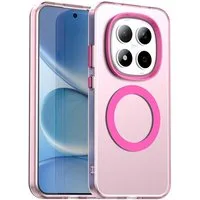 Wigento Handyhülle Für Xiaomi Redmi Note 15 Pro 5G Candy Design Magsafe TPU Hülle Pink, Magsafe Funktion, Stoßschutz, präzise Aussparungen