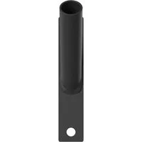 vidaXL Tandemstangen-Halterung Fahnen Pole Holde Schwarz 15 x 3 x 0,35 cm Stahl, (1-St)