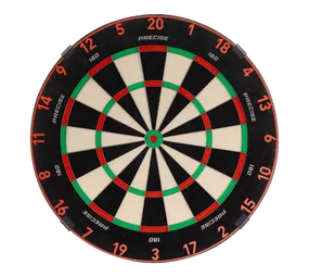 Precise 180 Endorphine Steeldartboard mit Nummernring - Inferno Red