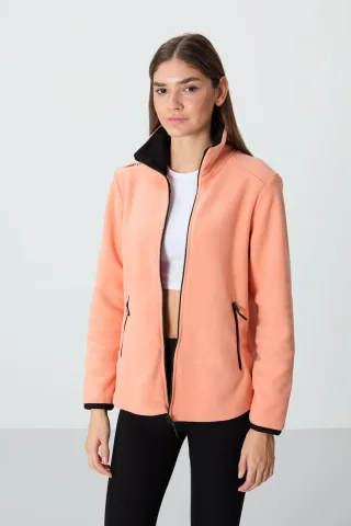 Damen Plüsch Zipper-Sweatshirt