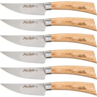 Laguiole Jean Dubost Steakmesser Set 6 tlg., Eiche