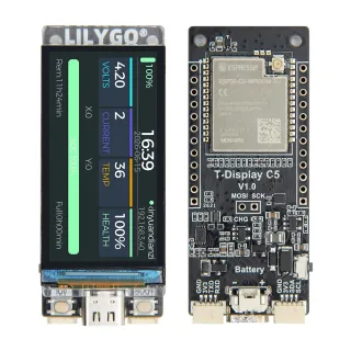 LILYGO T-Display C5 Development Board ESP32-C5 Core Dual Band WiFi6 BLE5 High Performance Type-C Port IoT Development Mo