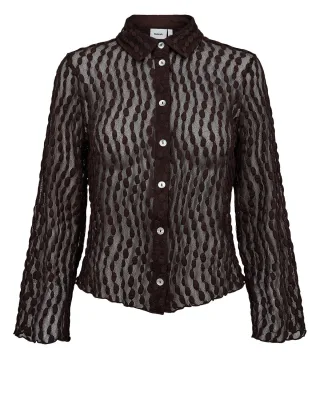 Nümph - NUTURI SHIRT black coffee - Gr. - M