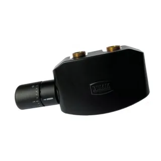 Bemm M-Ventil ZMTVDK15 Durchgang, DN 15 x 50 mm, schwarz samtmatt, mit Thermostat Testa