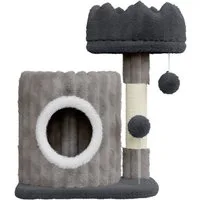Dogat Kratzbaum Katzenbaum für Katzen, Kletterbaum mit Spielzeug, kratzmöbel, 53cm/162cm