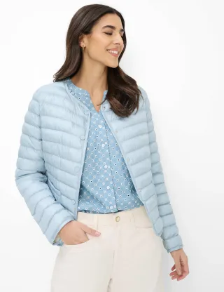 Brax Damen Steppjacke Style SALZBURG dark vintage blue, hellblau, Gr. 34