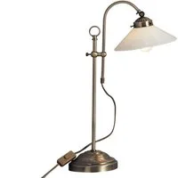 GLOBO LIGHTING LED Nachttischlampe, Dimmfunktion, LED wechselbar, Warmweiß, große Leselampe im Landhausstil, Höhe einstellbar von 45- max. 55cm