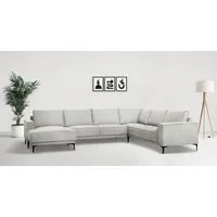 OTTO home Wohnlandschaft OLAND Flachgewebe U-Form, XXL, B: 342 cm, Skandi-Design