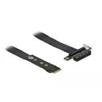 M.2 Key M > PCIe x4 NVMe Adapterkabel schwarz, 20cm