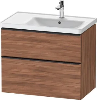Duravit D-Neo Waschtischunterbau wandhängend Nussbaum Matt 784x452x625 mm - DE43580BD790000 DE43580BD790000