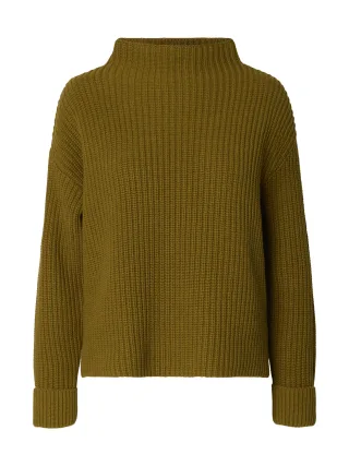 selected women - SLWSELMA SUS LS KNIT PULLOVER NOOS Fir Green - Gr. - XL