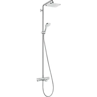 hansgrohe Croma E 280 1jet Showerpipe 27687000 chrom, mit Wannenthermostat
