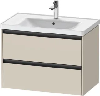 Duravit Ketho.2 Waschtischunterbau wandhängend Taupe Supermatt 784x455x549 mm - K25283083830000 K25283083830000