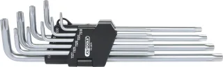KS Tools Fünfstern-Winkelstiftschlüssel-Satz, Bohrung, lang, 9-tlg - 151.2470